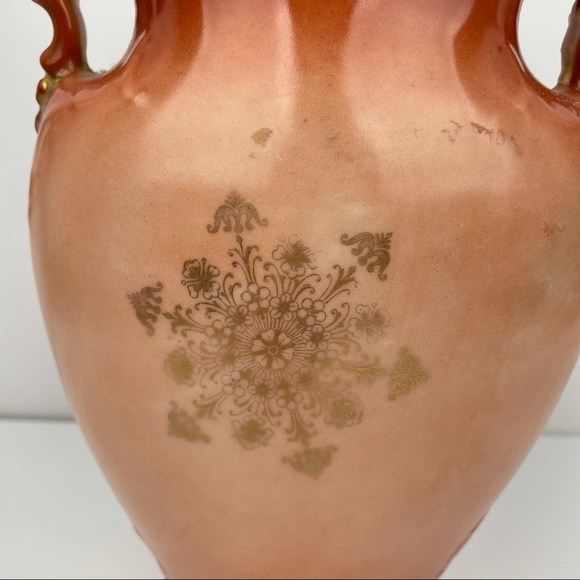 Antique Victoria Austria Porcelain Vase - Painted - Picture 5 of 13